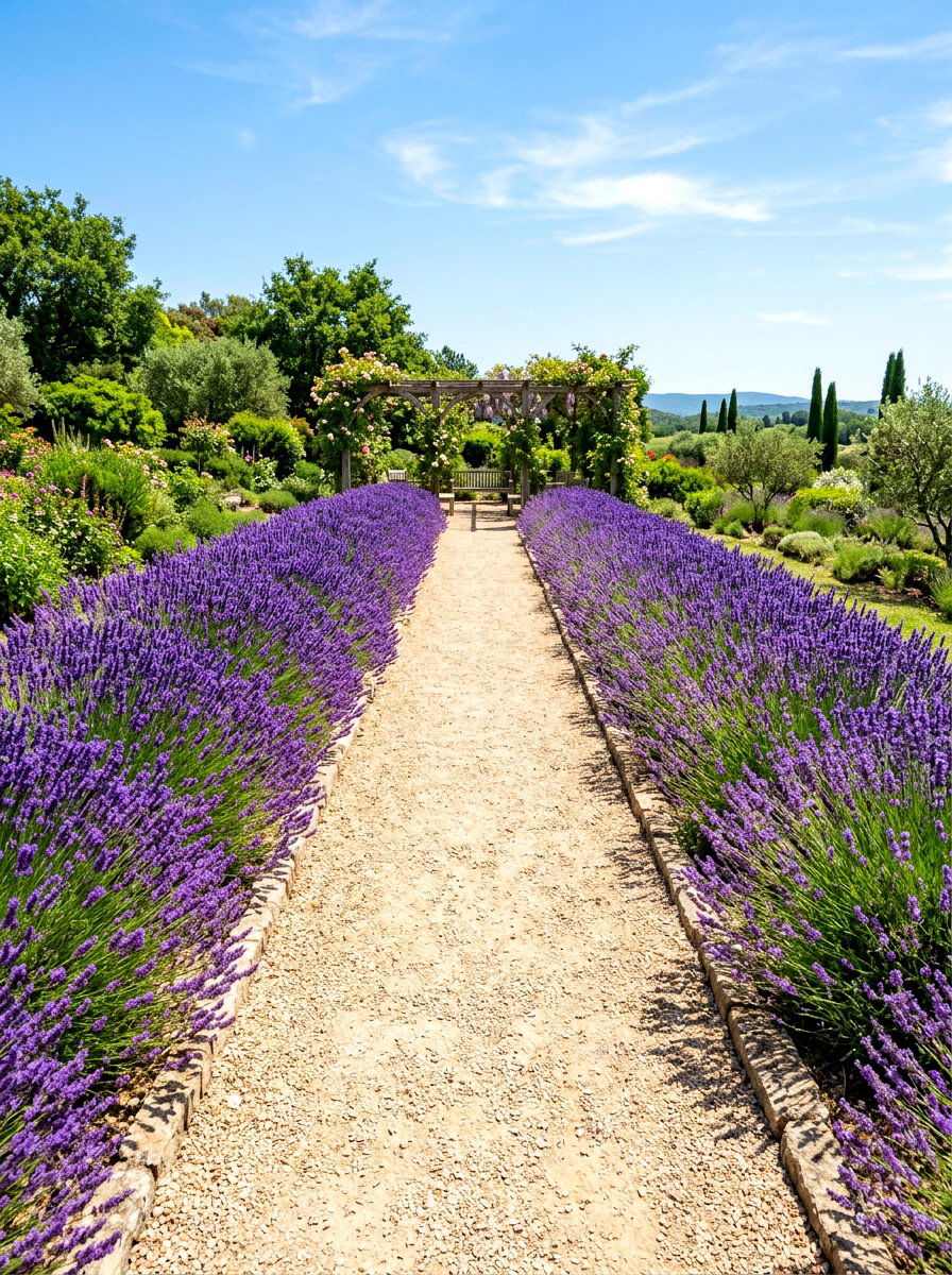 Gravel Path With Lavender - 30 secret garden ideas