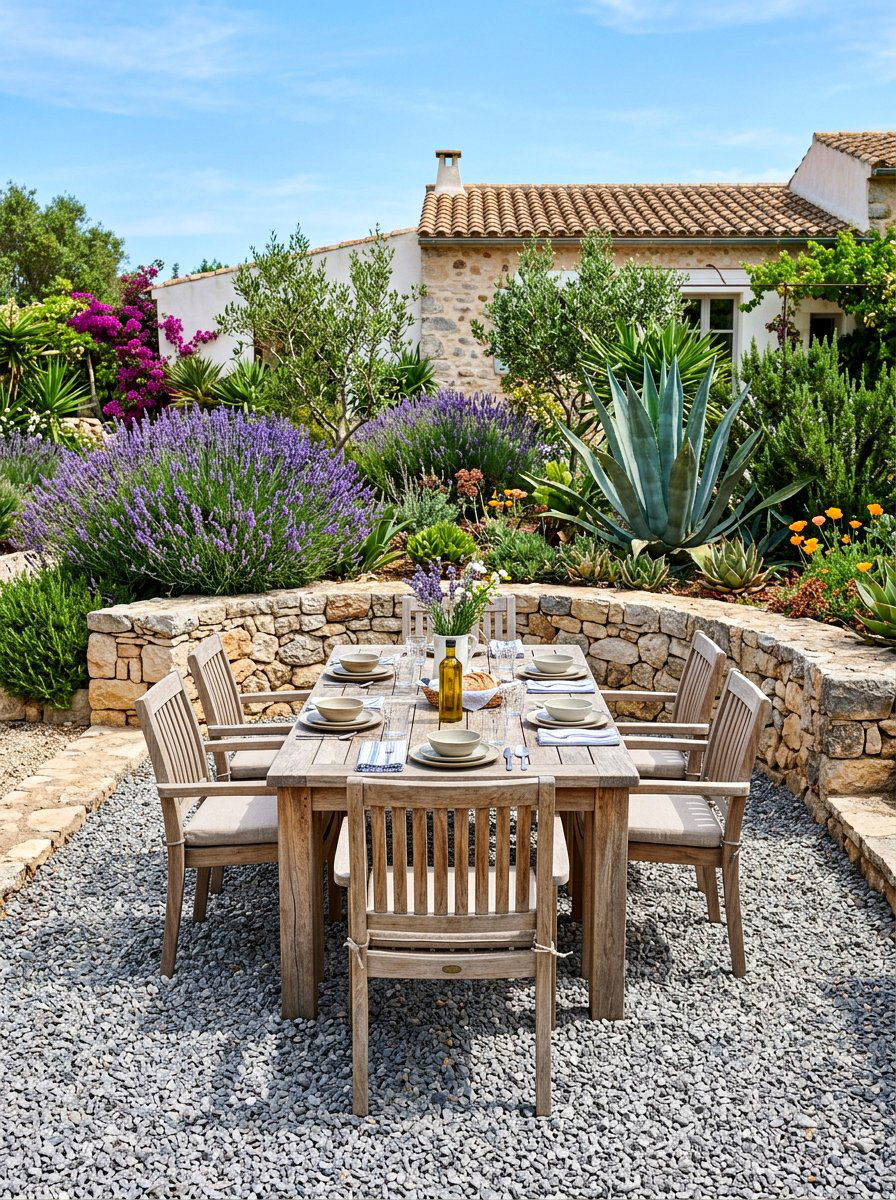 Gravel Patio Furniture - 30 garden seating ideas