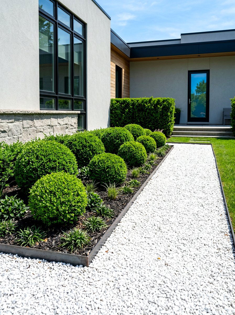 Gravel garden border - 30 garden edging ideas
