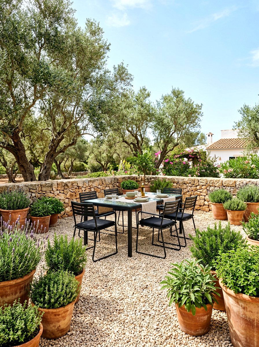 Gravel patio garden retreat - 30 weekend garden retreat ideas