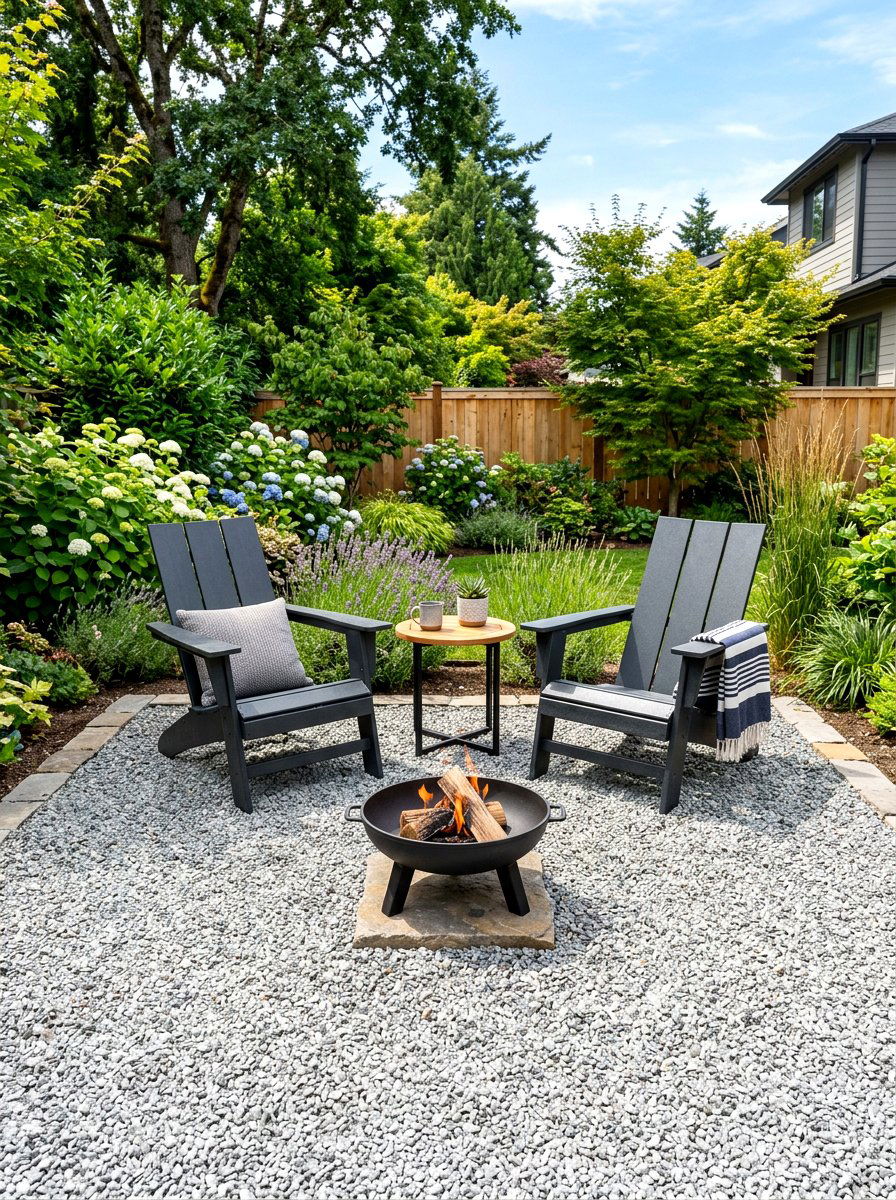 Gravel patio layout - 30 small patio ideas
