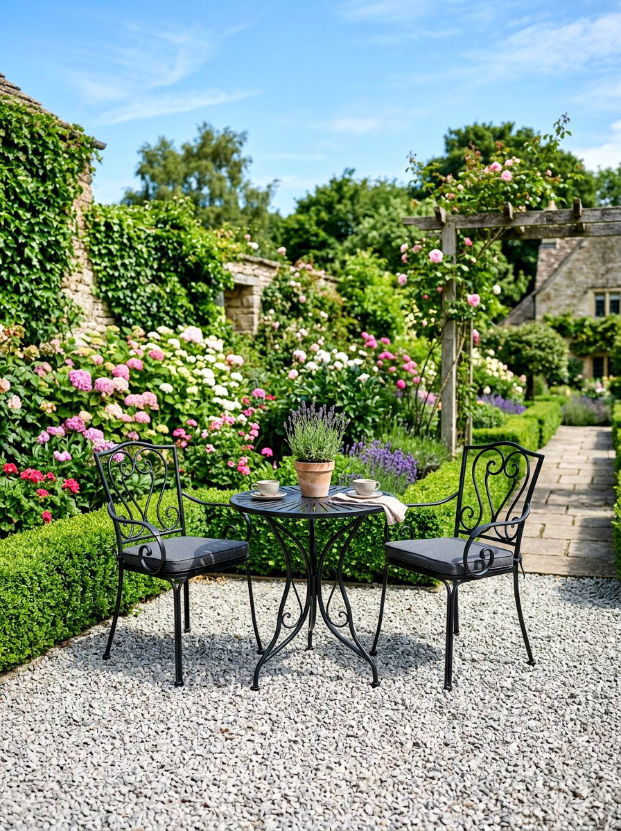 Gravel patio lounge - 30 backyard seating ideas