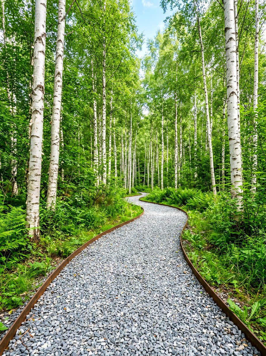 Gravel woodland path - 30 woodland path ideas