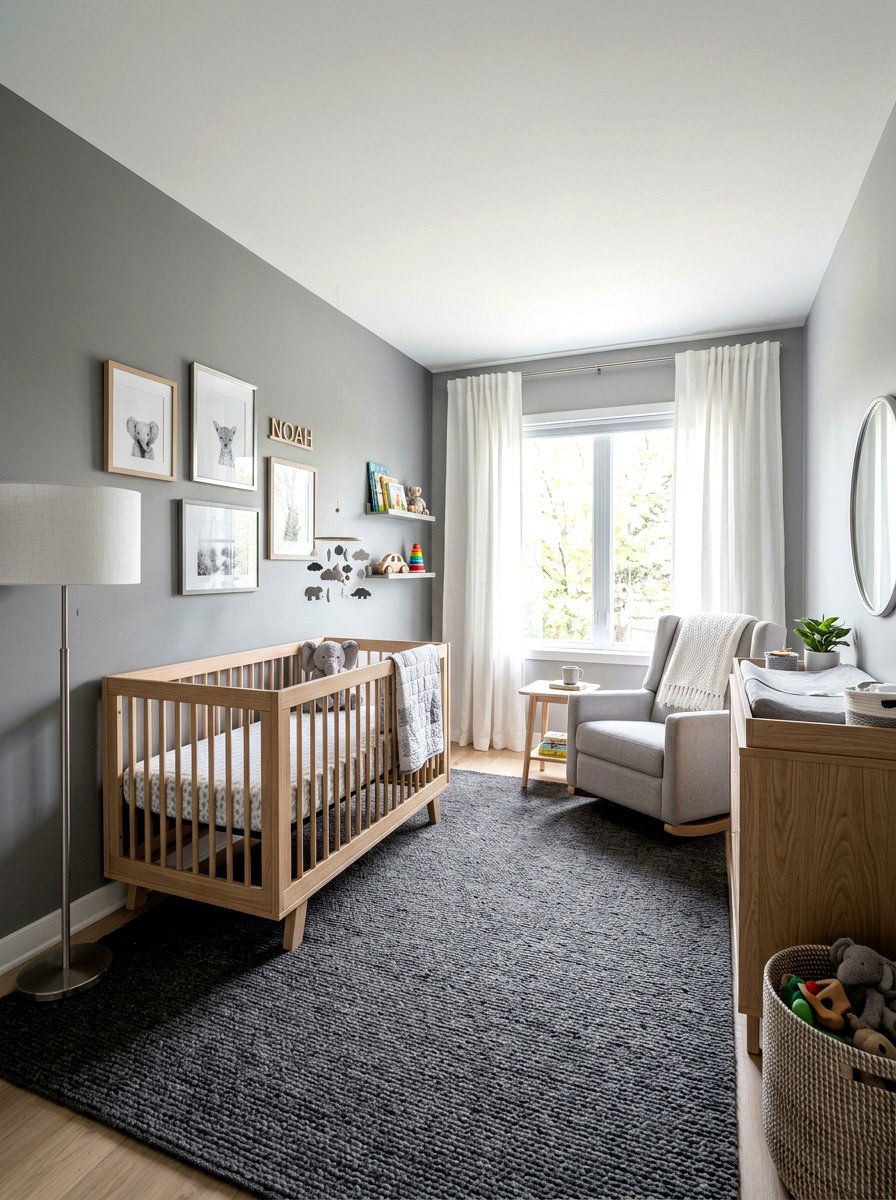 Gray Baby Nursery - 30 luxe baby room ideas