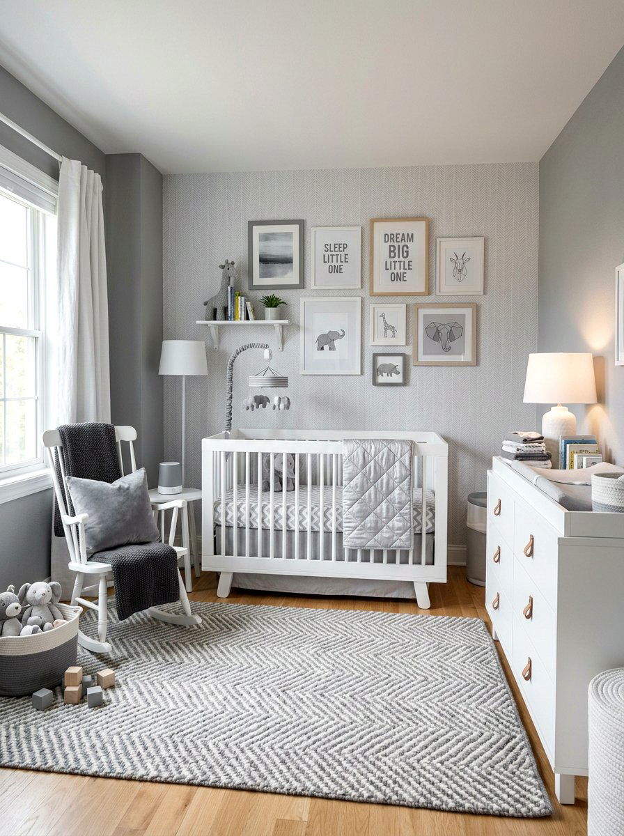 Gray Baby Room - 30 baby room ideas