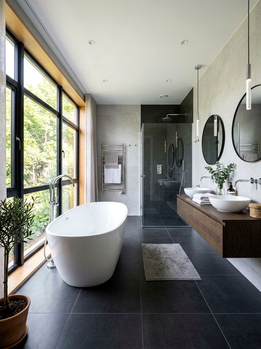 Gray Bathroom Tile - 30 timeless bathroom ideas