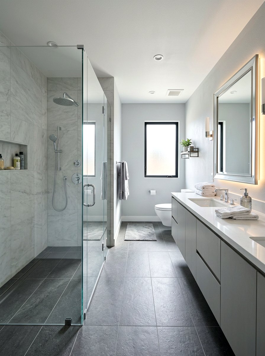 Gray Bathroom - 30 neutral bathroom ideas