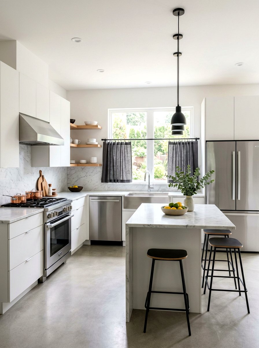 Gray Cafe Curtain Kitchen - 30 cafe curtain kitchen ideas