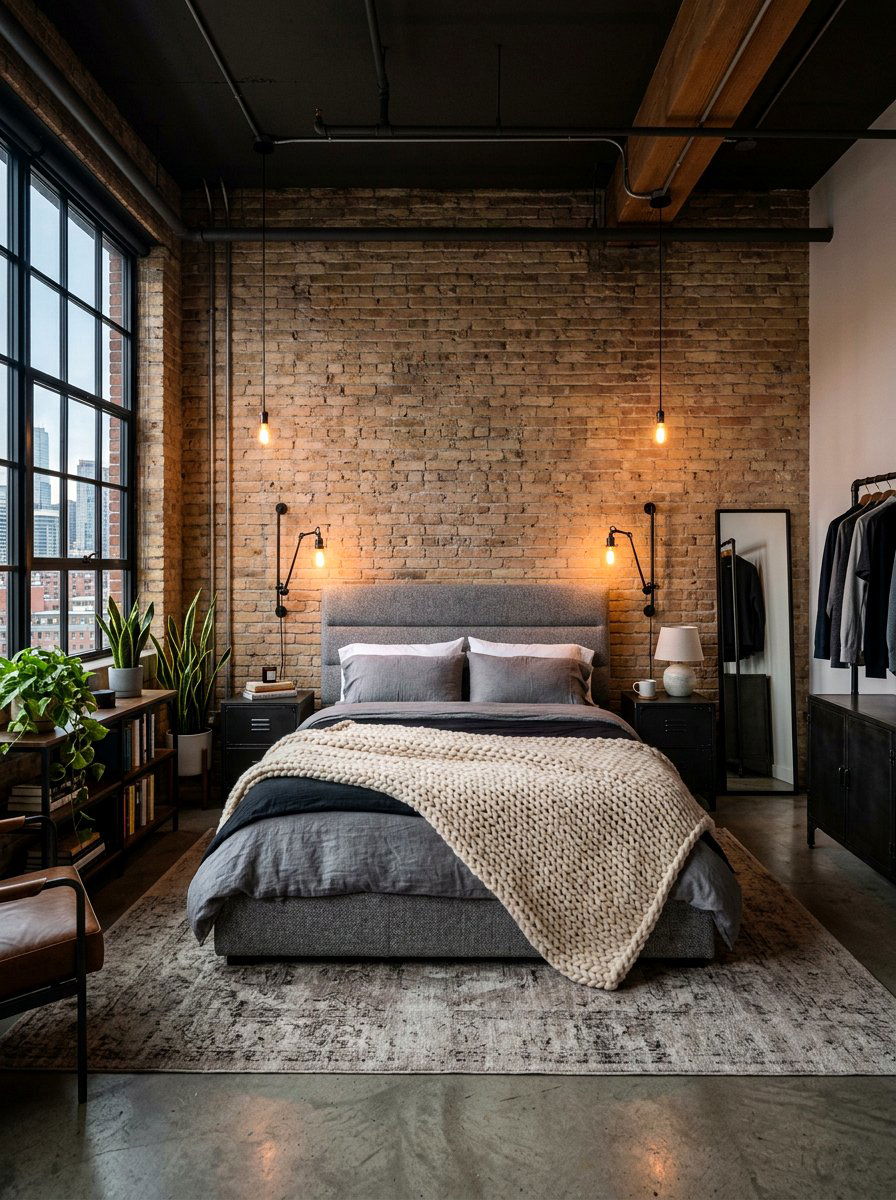 Gray Fabric Bed - 30 upholstered bed ideas