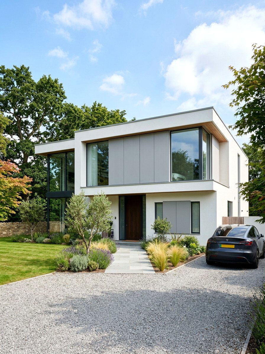 Gray Flat Panel Shutters - 30 exterior shutters ideas