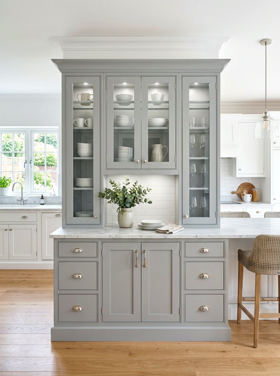Gray Kitchen Hutch Cabinet - 30 kitchen hutch ideas