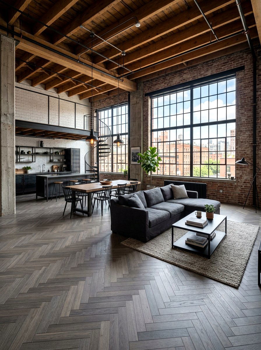 Gray Parquet Floor - 30 parquet floor ideas