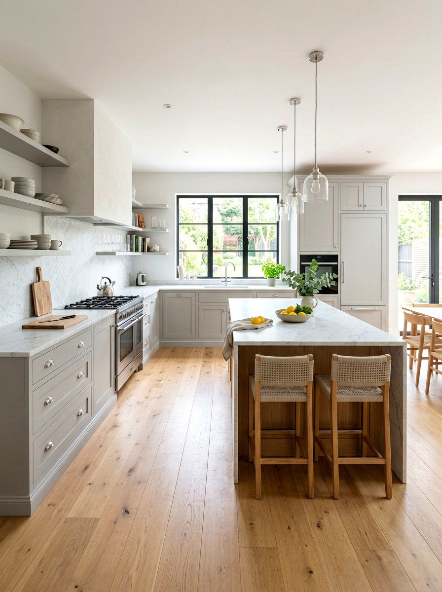 Gray Scandi Kitchen - 30 Scandinavian kitchen ideas