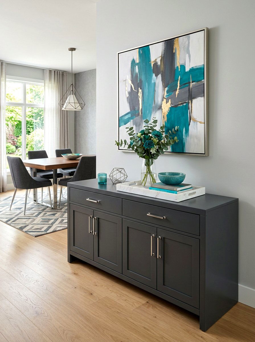 Gray Sideboard - 30 sideboard dining room ideas