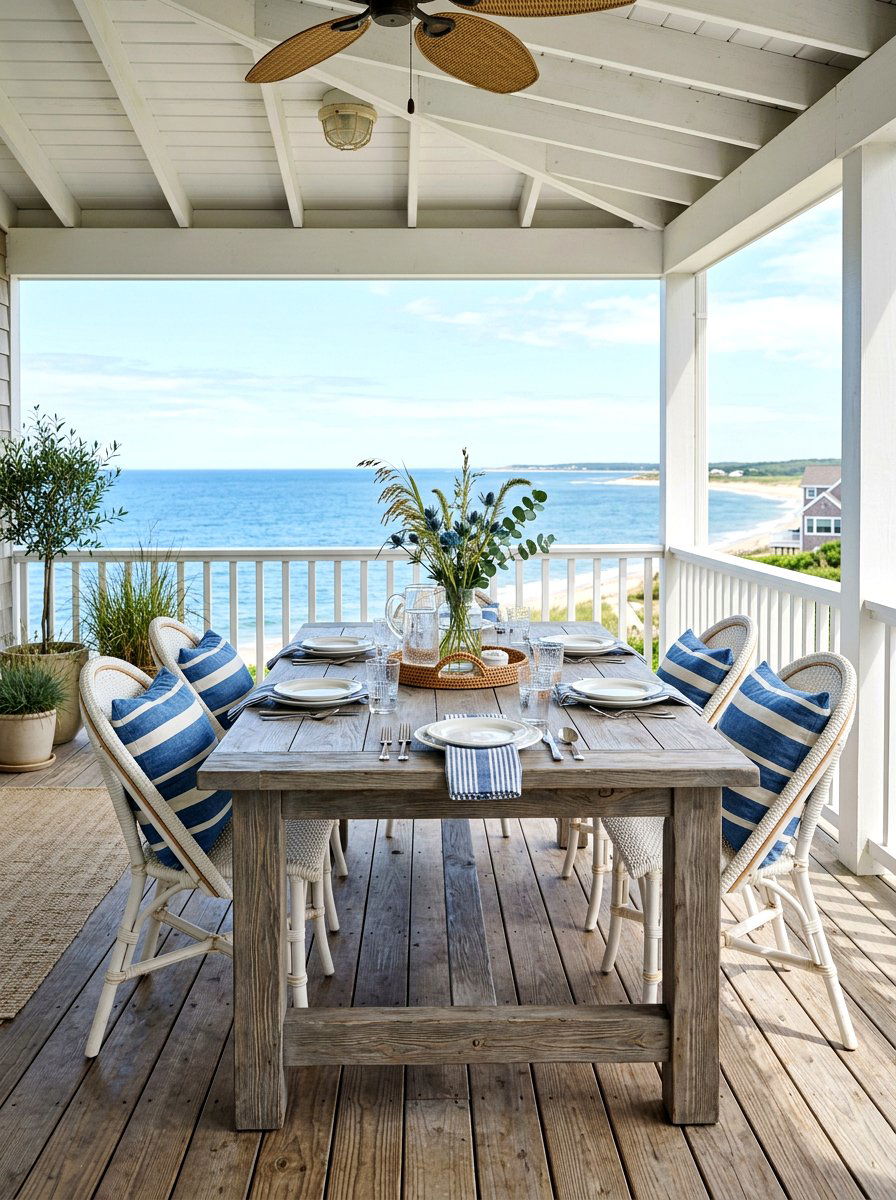 Gray Wash Farmhouse Table - 30 farmhouse outdoor table ideas