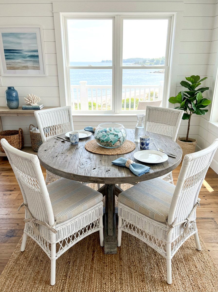 Gray Wood Breakfast Table - 30 round breakfast table ideas