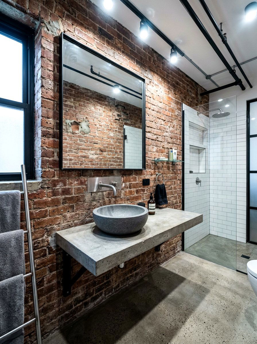 Gray basalt vessel sink - 30 stone vessel sink ideas