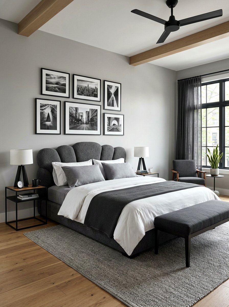 Gray cloud bed room - 30 cloud bed bedroom ideas