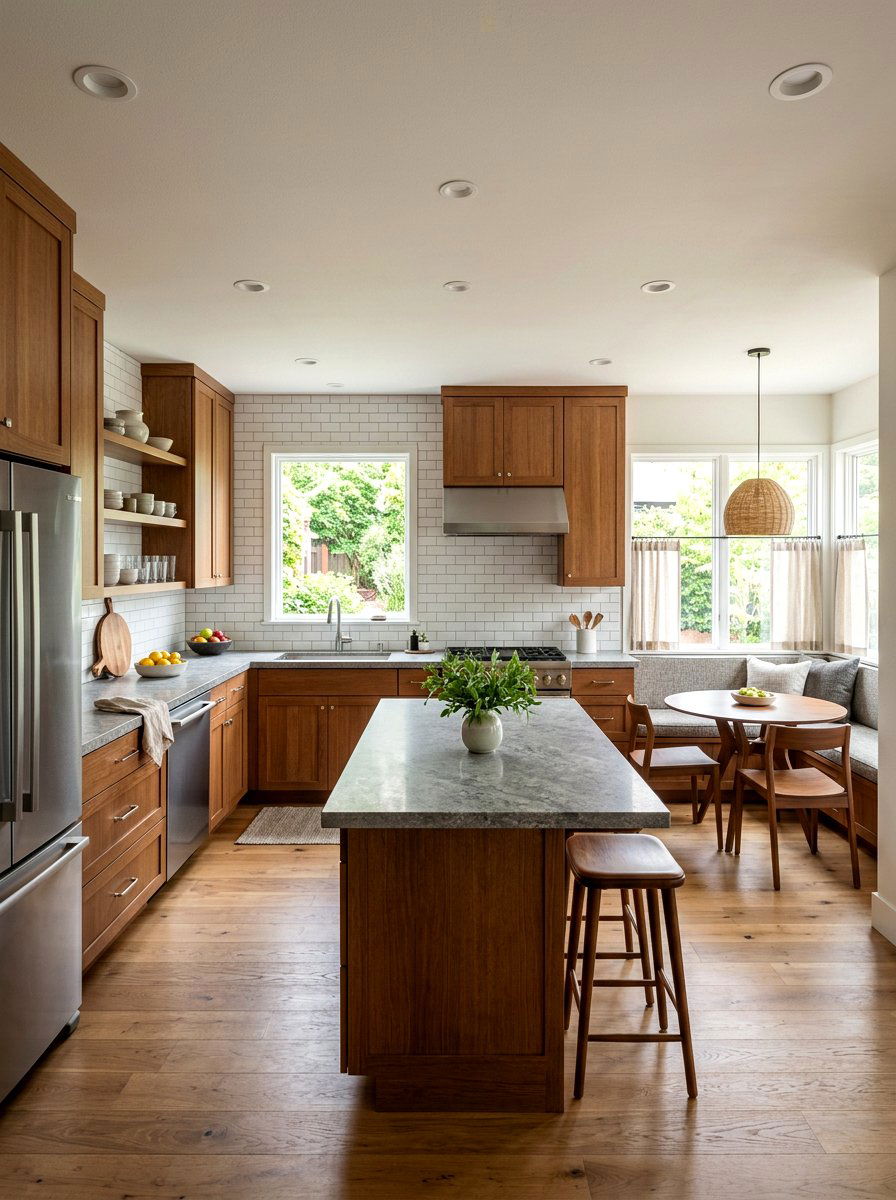 Gray quartz countertop - 30 quartz kitchen ideas