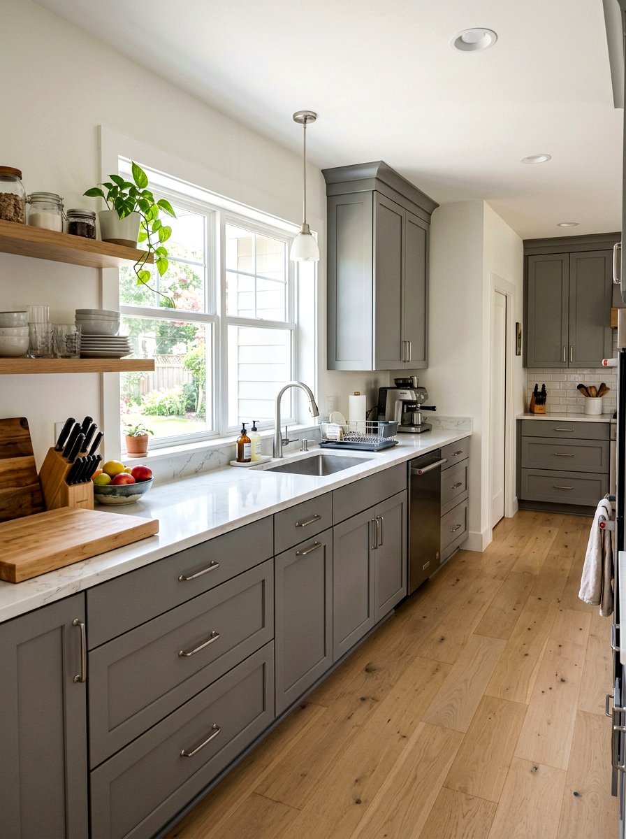 Gray shaker kitchen scullery - 30 scullery kitchen ideas