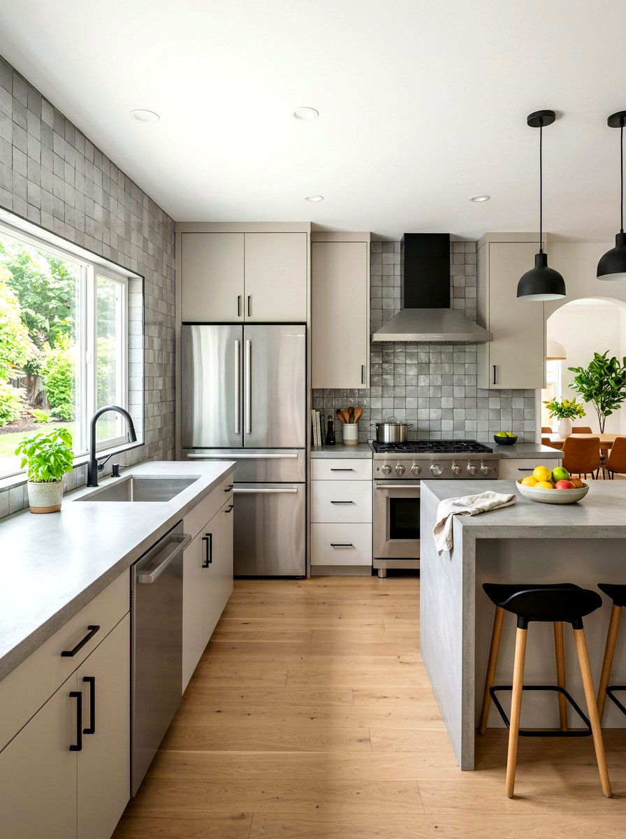 Gray zellige kitchen backsplash - 30 zellige tile backsplash ideas