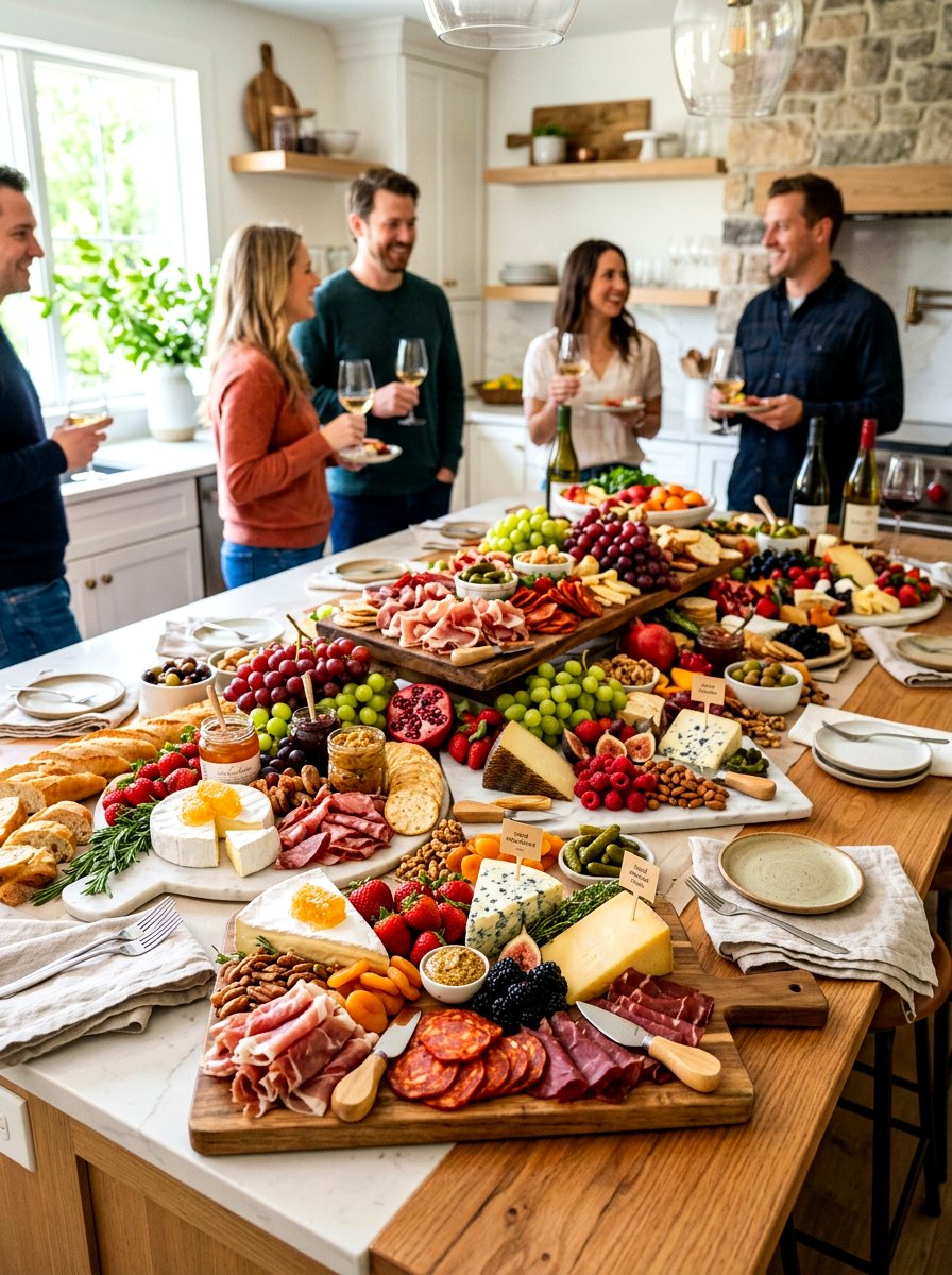 Grazing Table Layout - 30 intimate hosting ideas