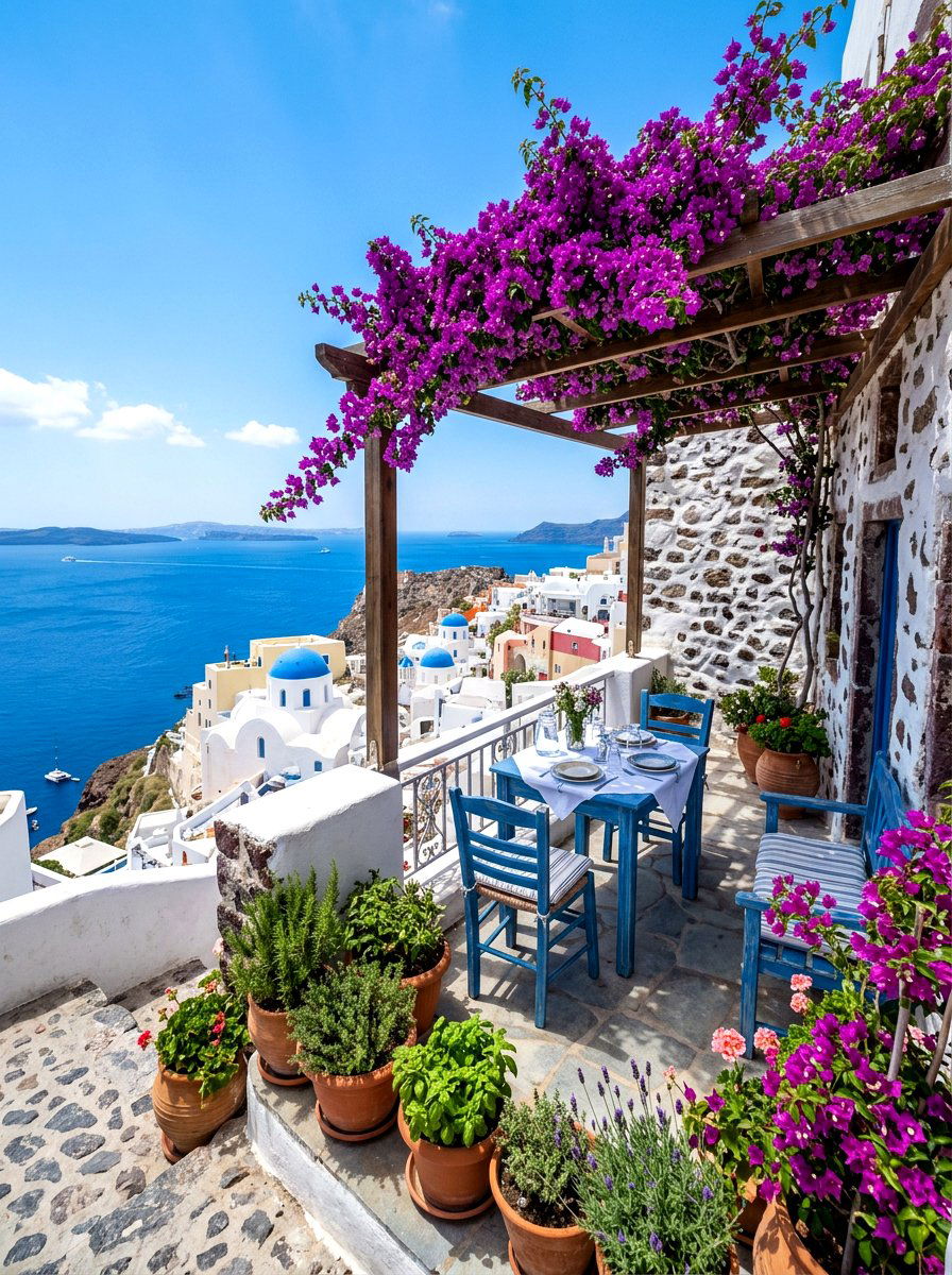 Greek Island Terrace - 30 vacation home vibe ideas