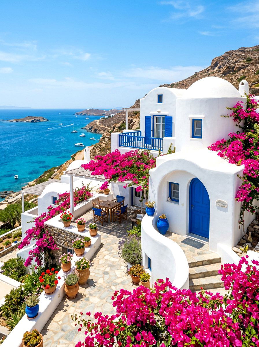 Greek Island Villa - 30 villa exterior ideas