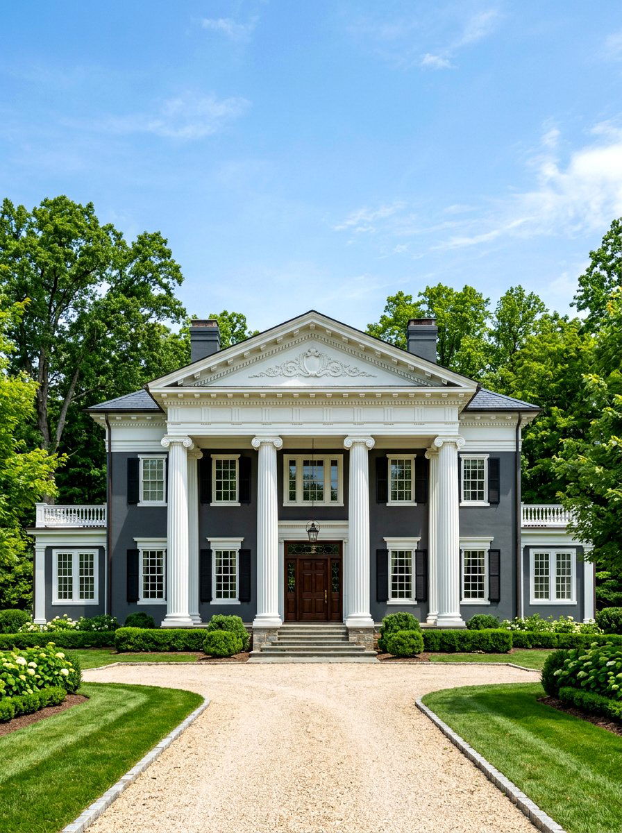 Greek Revival Portico - 30 heritage exterior ideas
