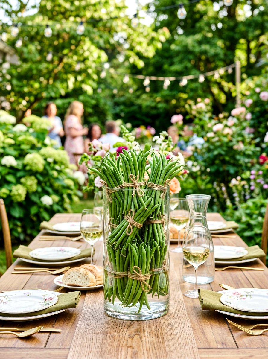 Green Bean Centerpiece - 30 vegetable centerpiece ideas