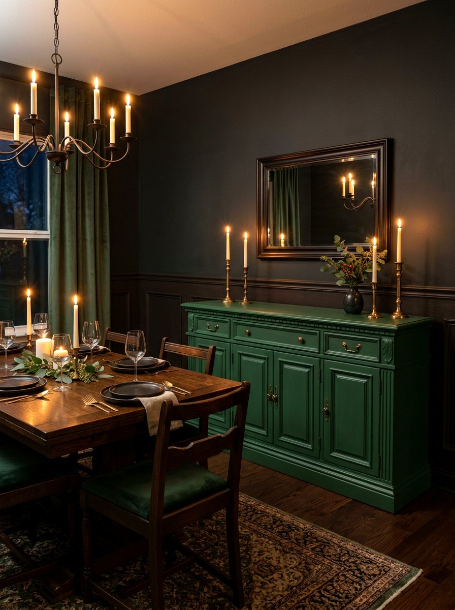 Green Buffet Cabinet - 30 buffet cabinet ideas