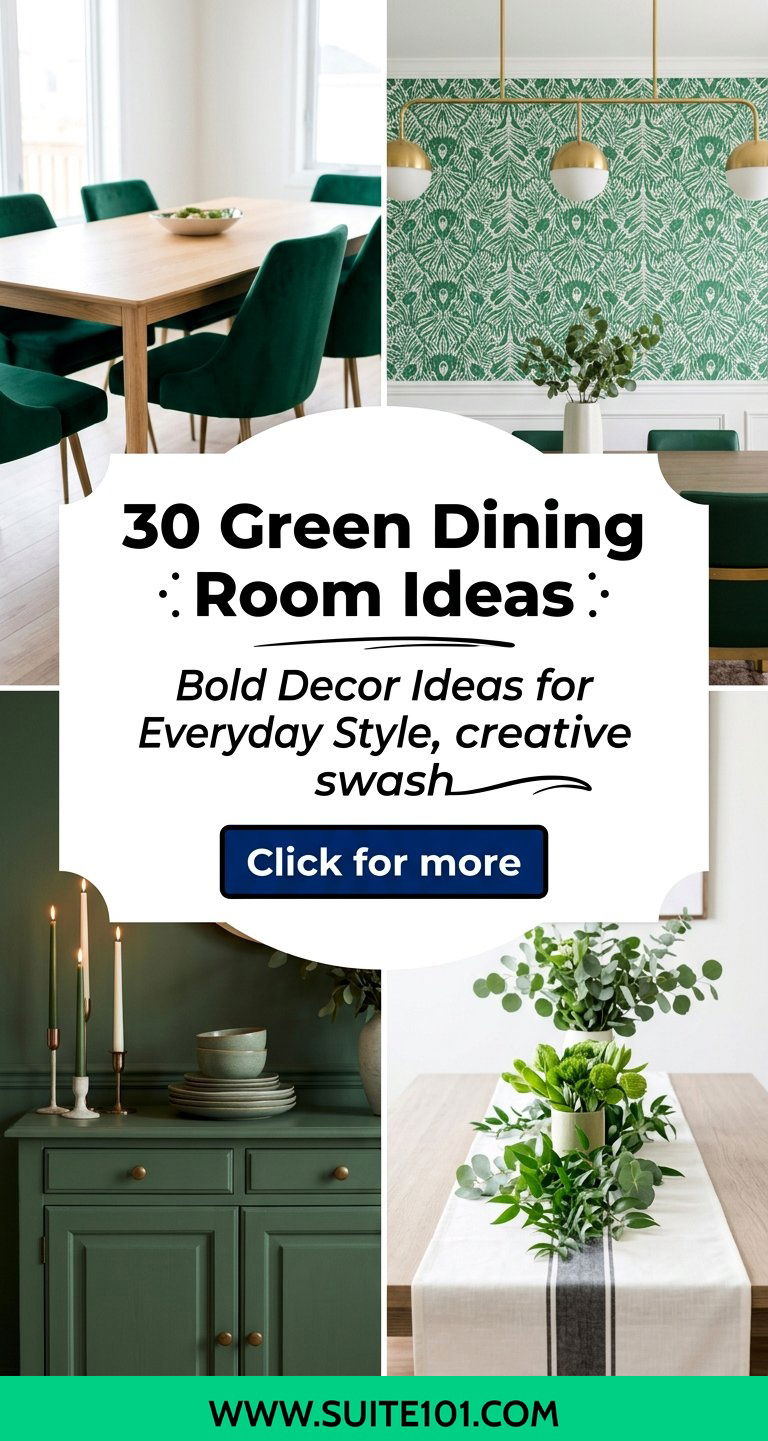 Green Dining Room Ideas 30 Bold Decor Ideas for Everyday Style - Green Dining Room Ideas: 30 Bold Decor Ideas for Everyday Style