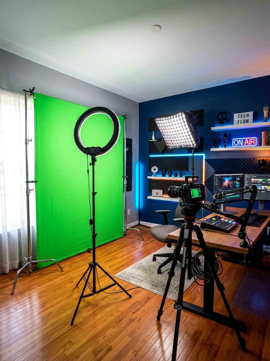 Green Screen Panel - 30 home studio backdrop ideas
