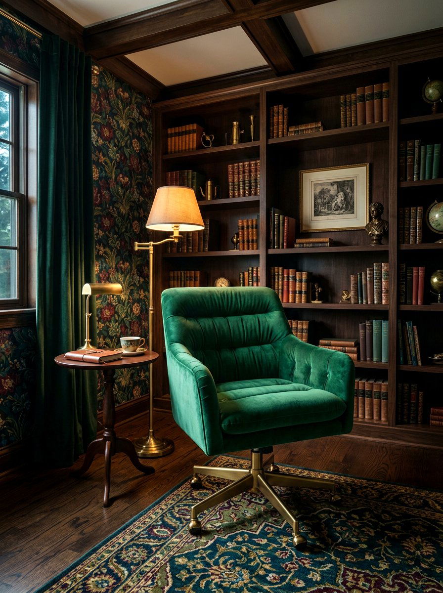 Green Velvet Swivel Chair - 30 swivel chair ideas