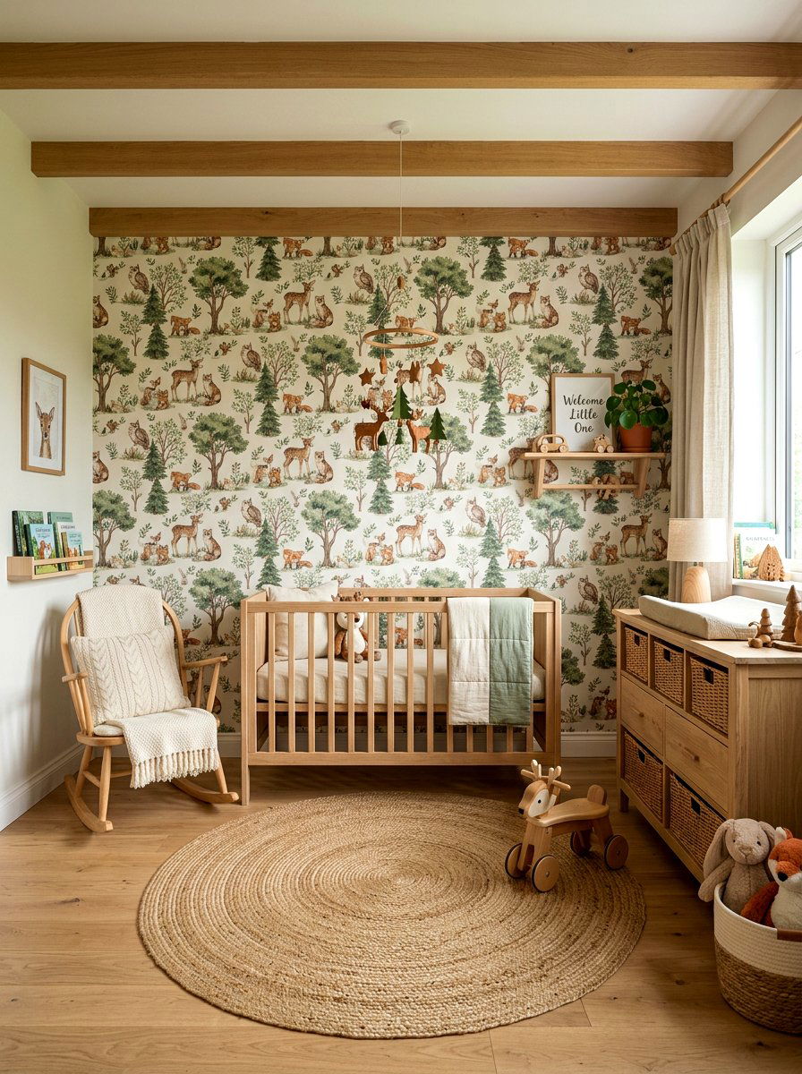 Green Woodland Nursery - 30 soft green nursery ideas