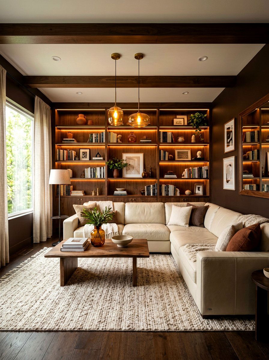 Green paneled office - 30 moody office ideas