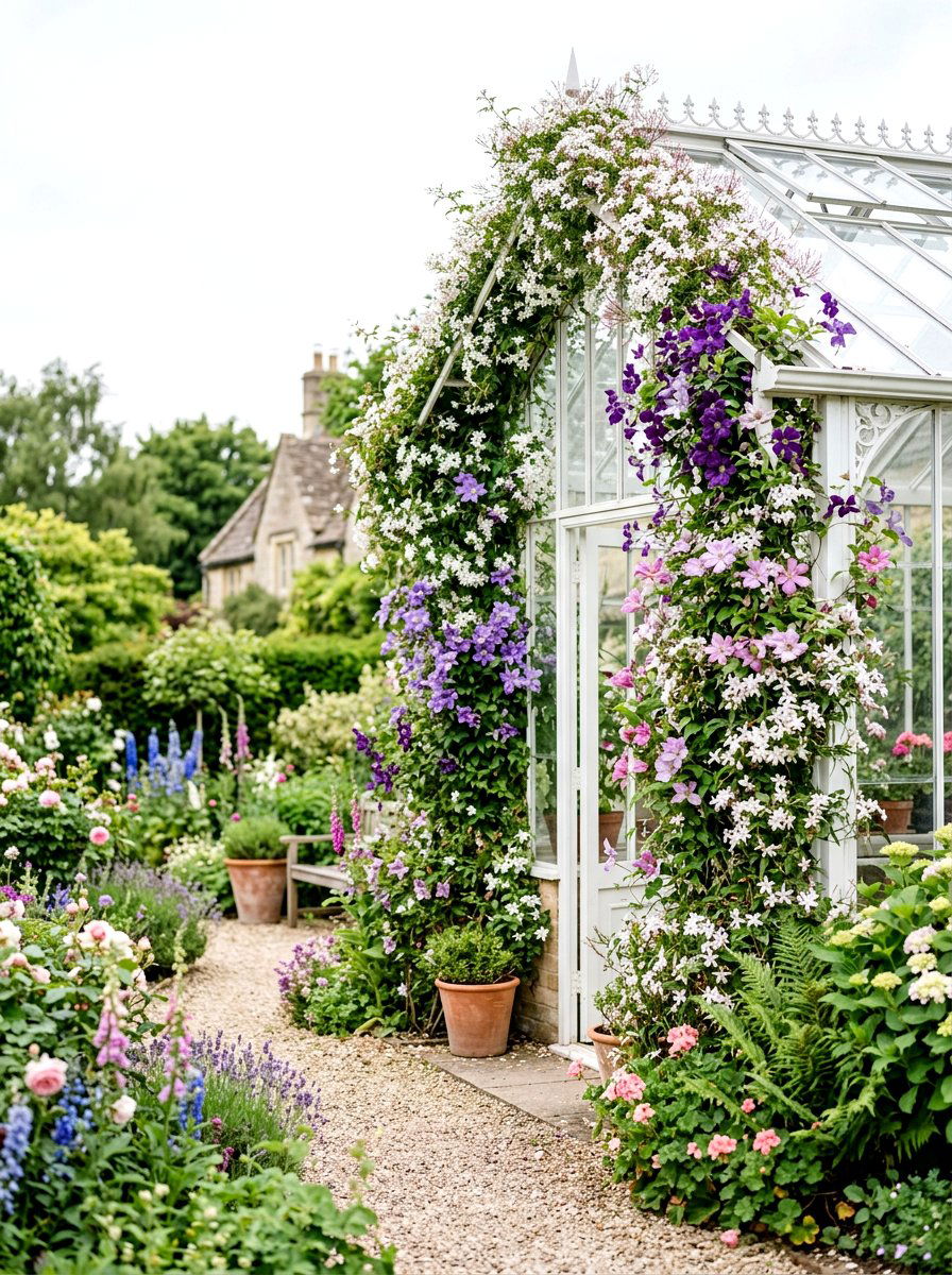 Greenhouse Climbing Vines - 30 greenhouse decorative ideas