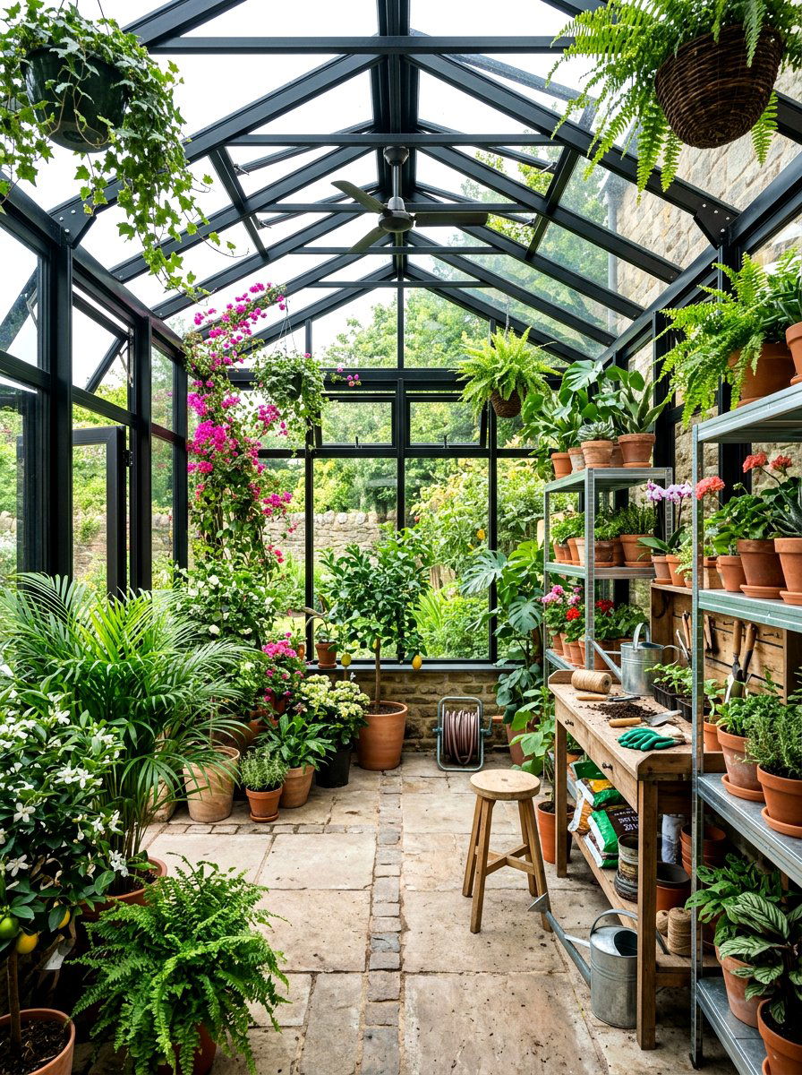 Greenhouse Enclosed Patio - 30 enclosed patio garden ideas