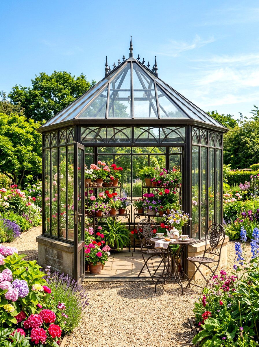 Greenhouse Gazebo - 30 gazebo decorating ideas