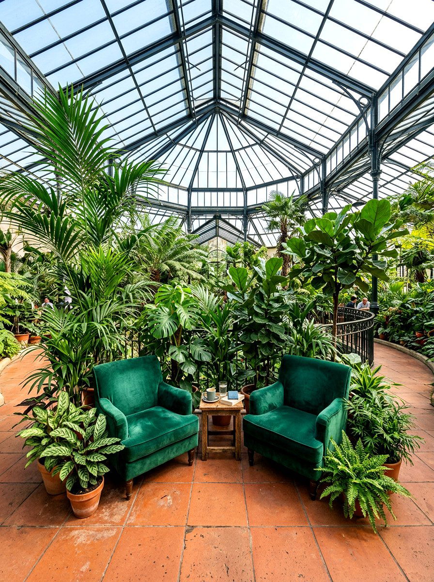 Greenhouse Indoor Garden Seating - 30 conversation seating ideas