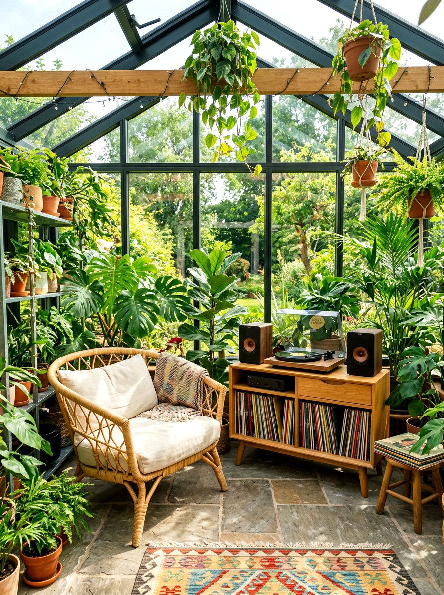 Greenhouse Listening Room - 30 listening lounge ideas