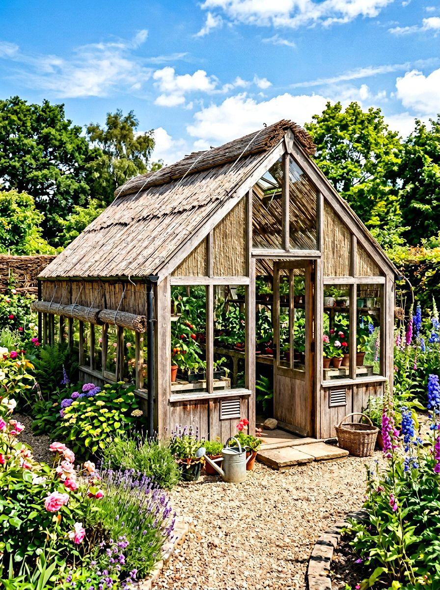 Greenhouse Natural Shade Panel - 30 reed fence ideas