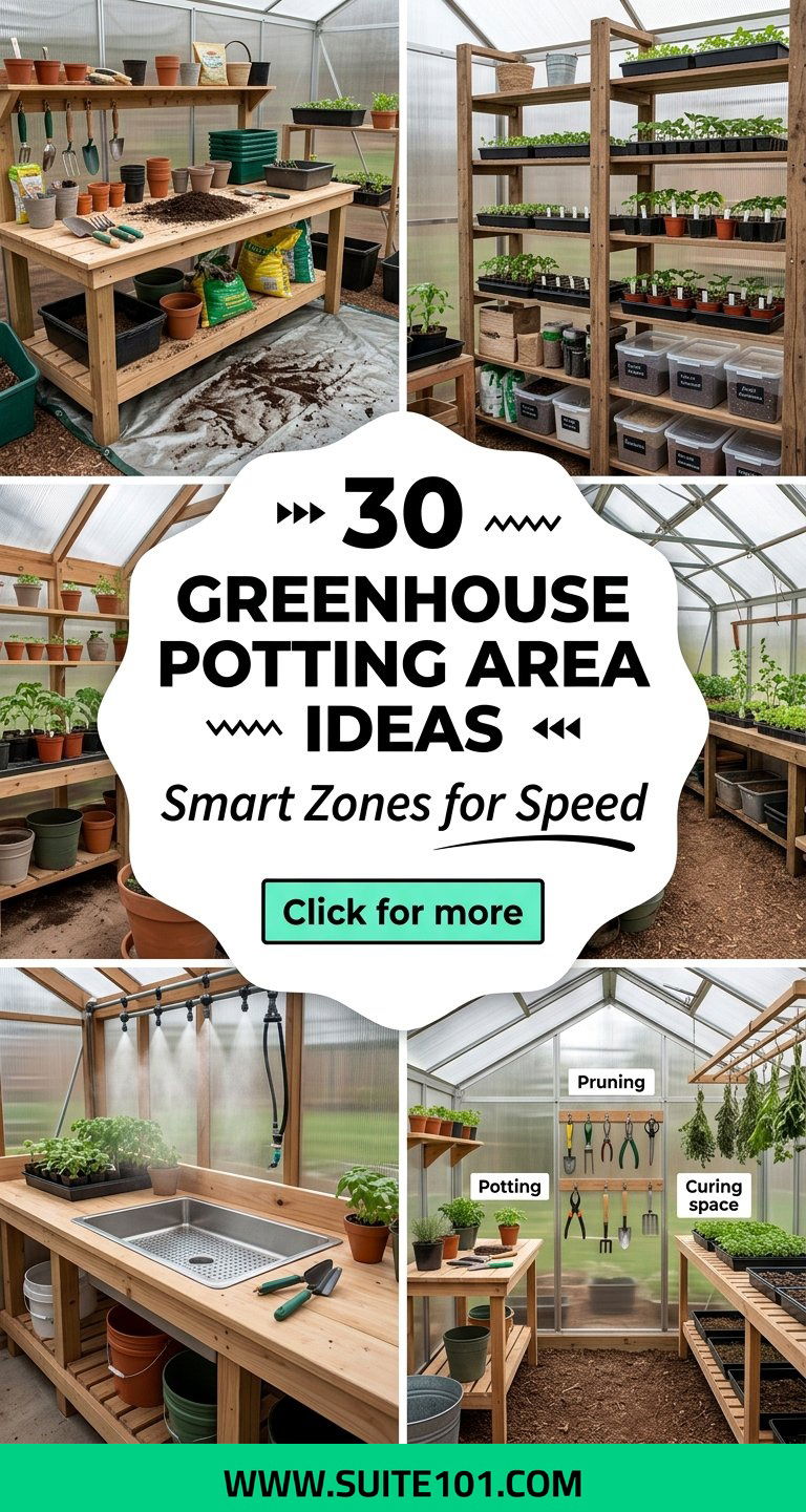 Greenhouse Potting Area Ideas 30 Smart Zones for Faster Planting - Greenhouse Potting Area Ideas: 30 Smart Zones for Faster Planting