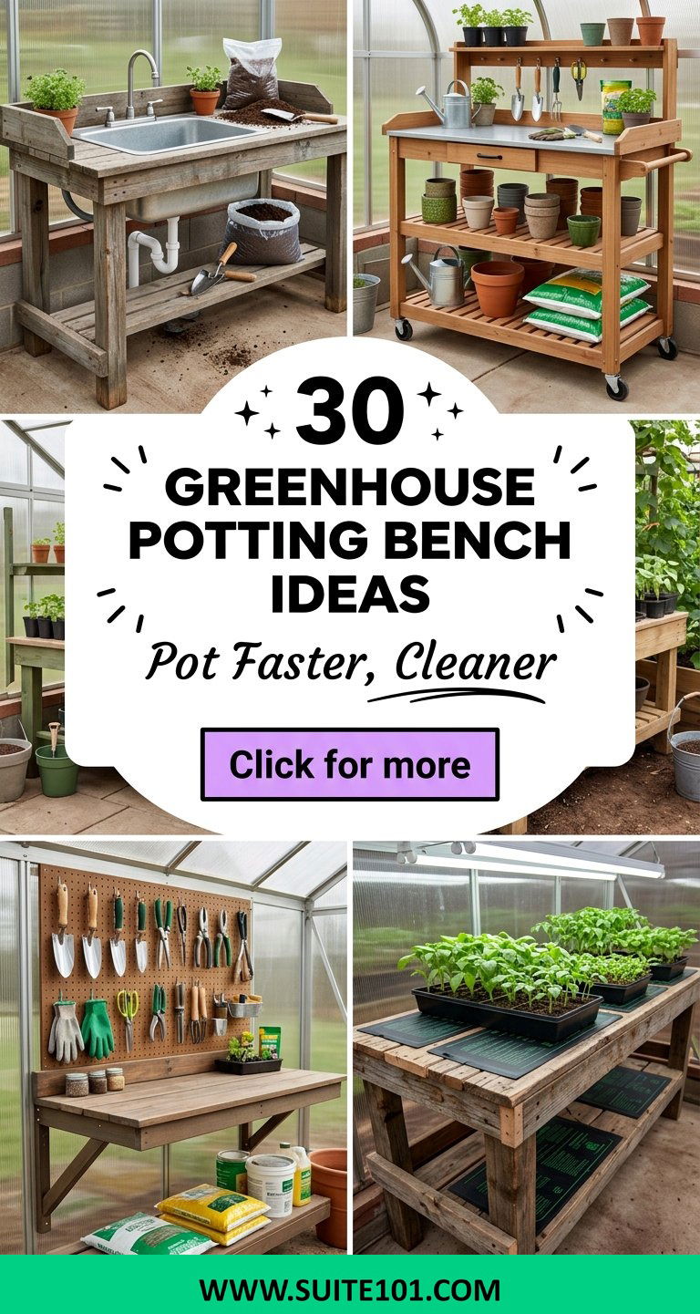 Greenhouse Potting Bench Ideas 30 Clever Benches for Gardeners - Greenhouse Potting Bench Ideas: 30 Clever Benches for Gardeners