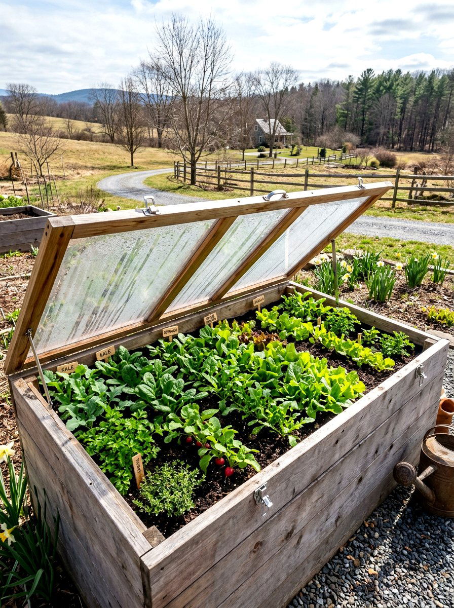 Greenhouse Raised Garden Bed - 30 raised kitchen garden ideas