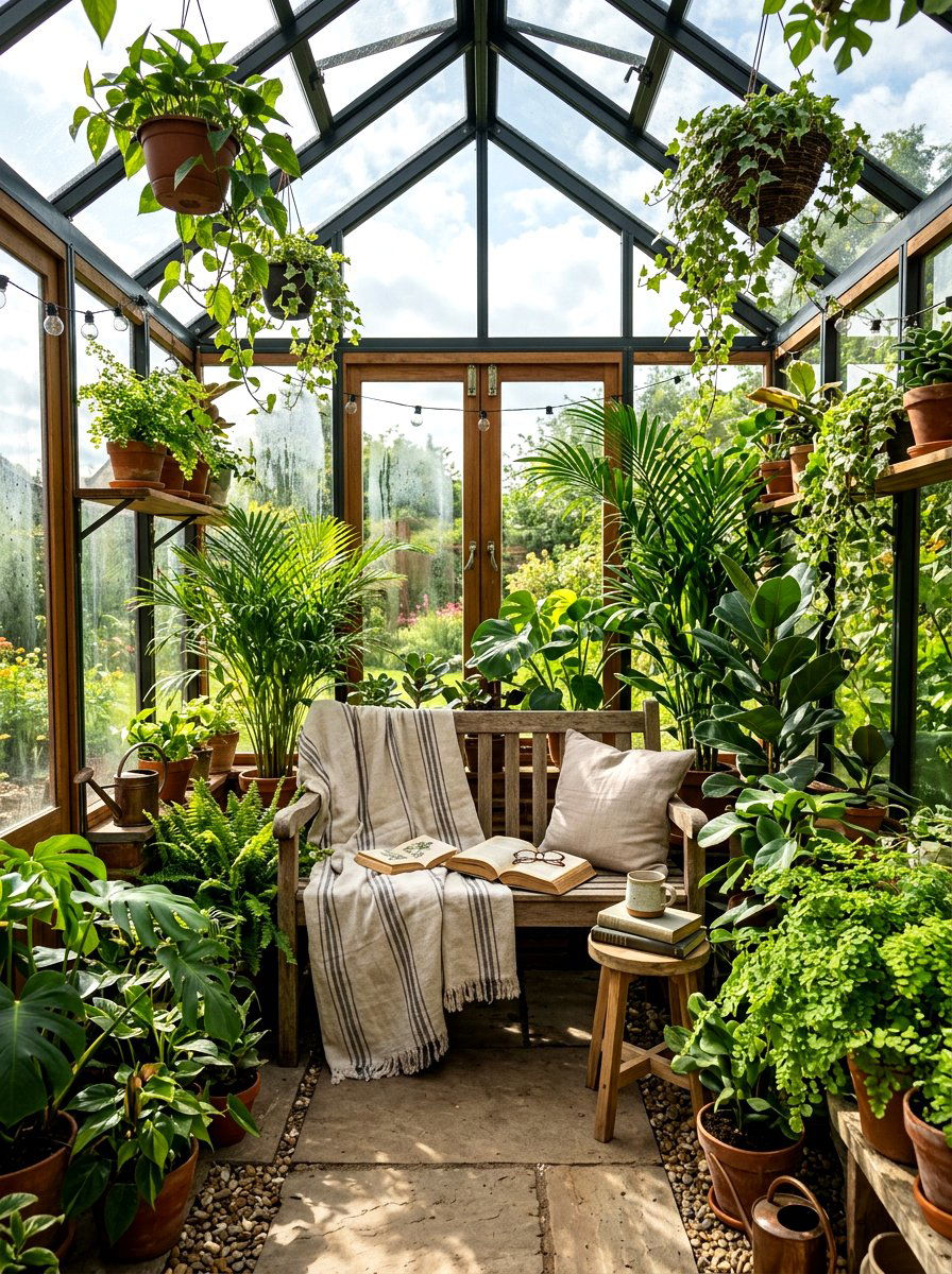 Greenhouse Reading Nook - 30 reading nook ideas