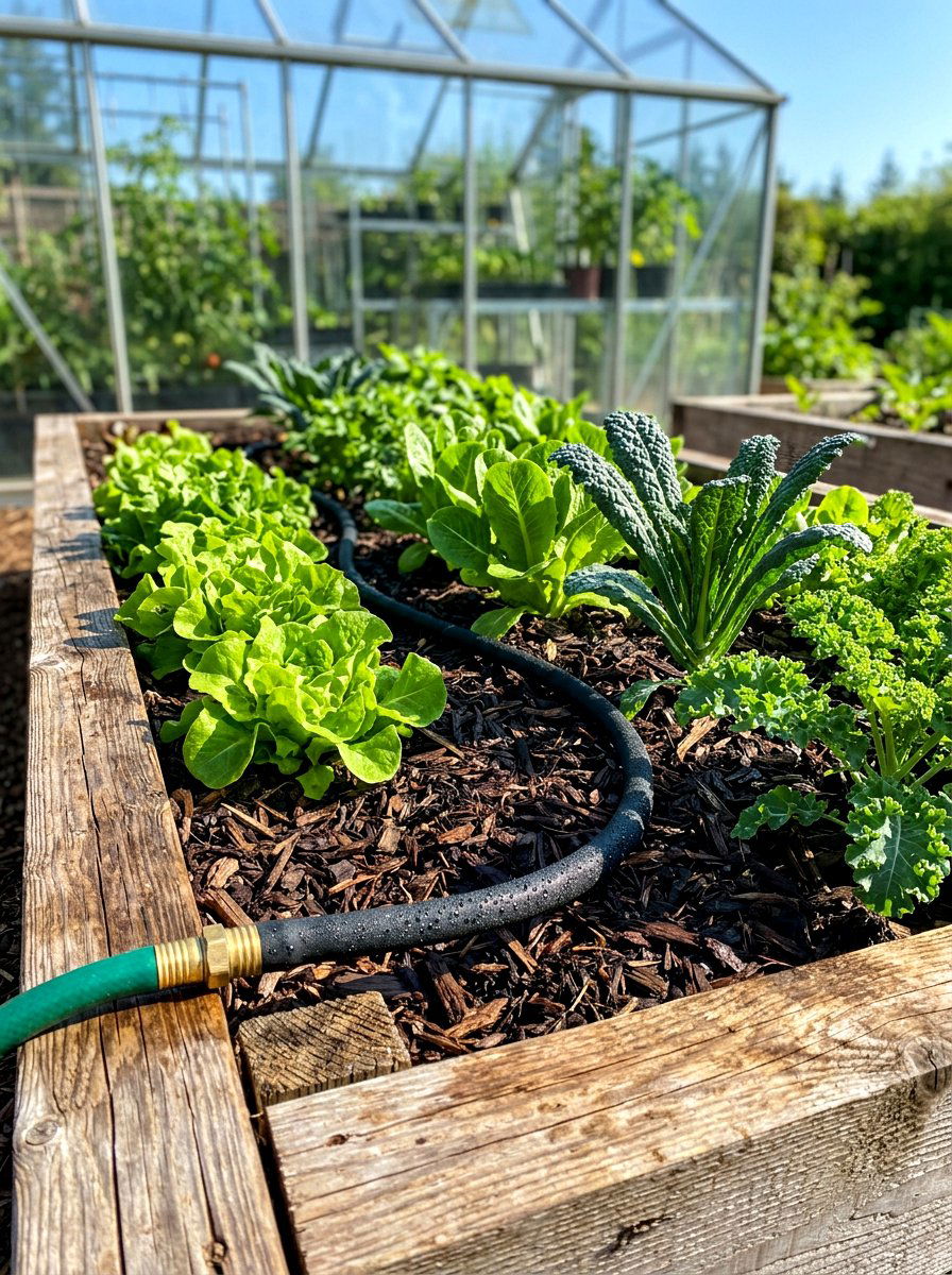 Greenhouse Soaker Hose - 30 greenhouse watering ideas
