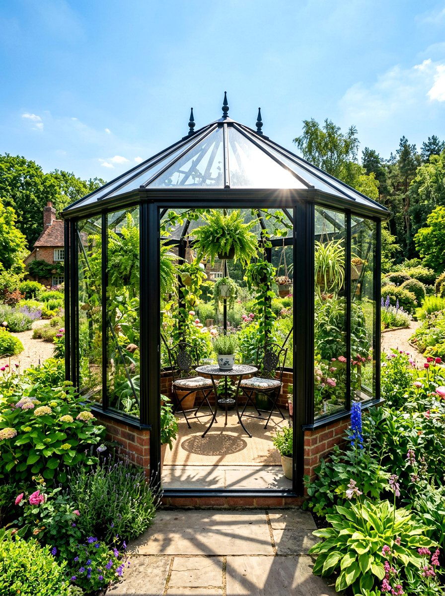 Greenhouse Style Gazebo - 30 small gazebo ideas
