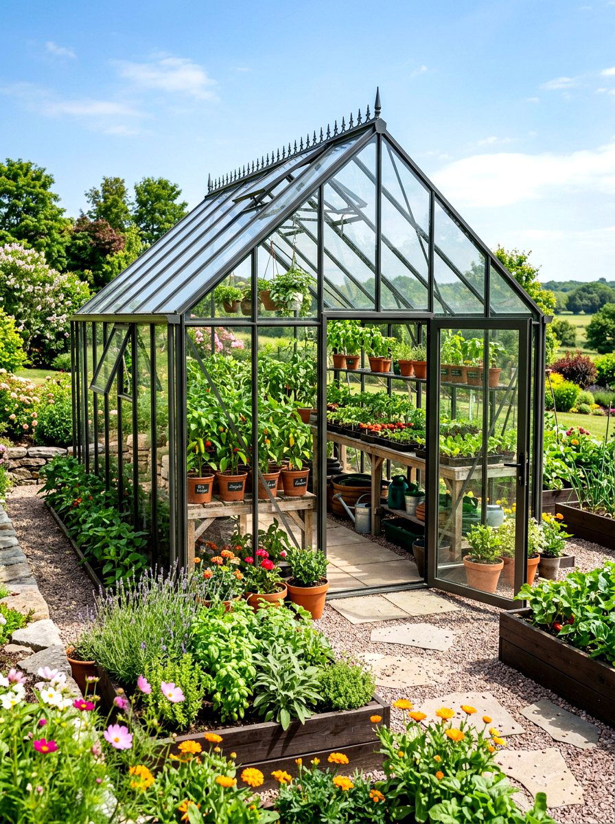 Greenhouse Vegetable Garden - 30 beginner vegetable garden ideas