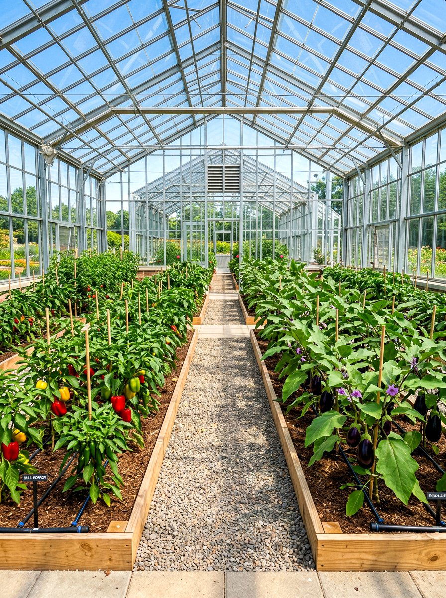 Greenhouse Vegetable Garden - 30 easy vegetable garden ideas